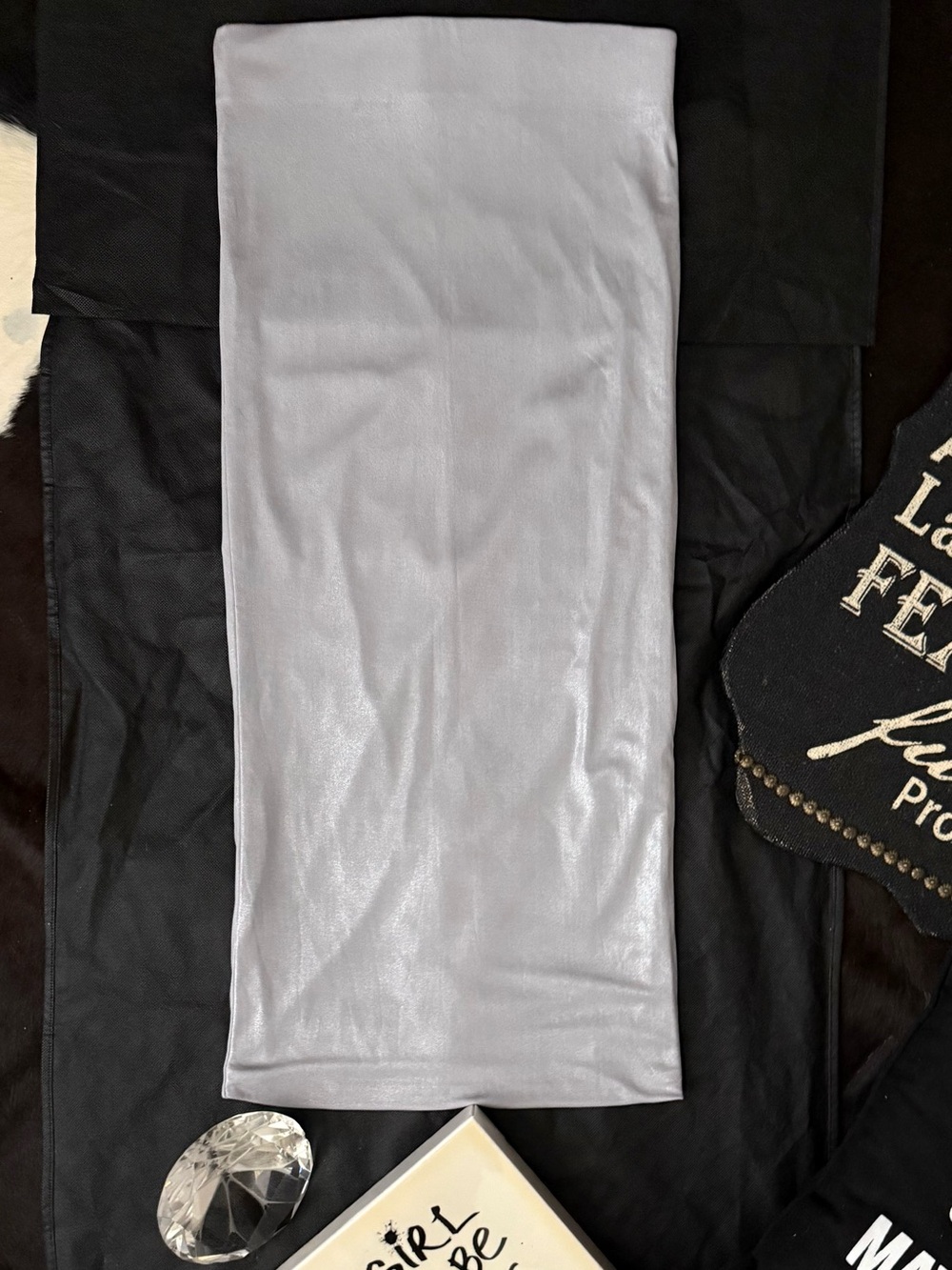 Forever 21 Light Gray Pencil Skirt